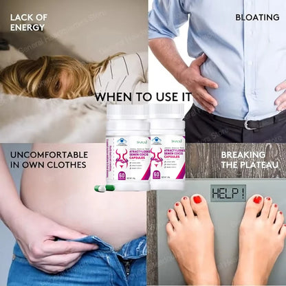 Revitalize Your Wellness with Herbal Cassia & Coix Seeds Capsules - Natural Appetite Regulator and Metabolism Booster for a Flatter Belly