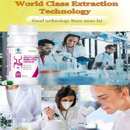 Revitalize Your Wellness with Herbal Cassia & Coix Seeds Capsules - Natural Appetite Regulator and Metabolism Booster for a Flatter Belly