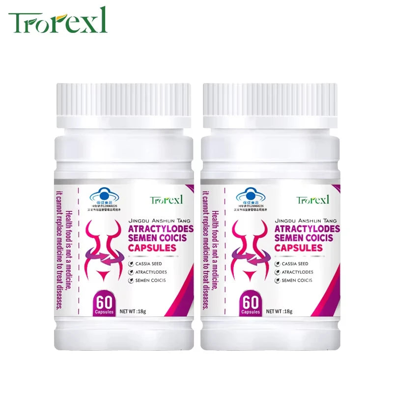 Revitalize Your Wellness with Herbal Cassia & Coix Seeds Capsules - Natural Appetite Regulator and Metabolism Booster for a Flatter Belly