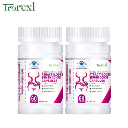 Revitalize Your Wellness with Herbal Cassia & Coix Seeds Capsules - Natural Appetite Regulator and Metabolism Booster for a Flatter Belly