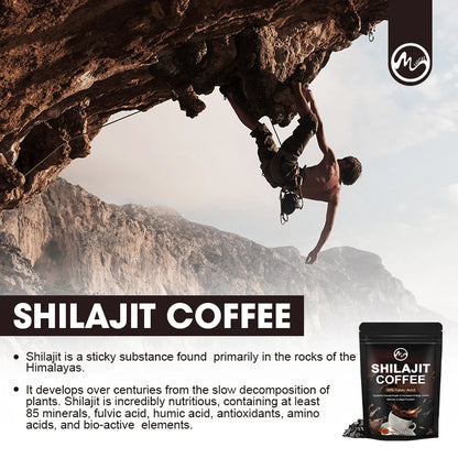 Shilajit Cofee High-Potency Pure Himalayan Shilajit Resin for Energy Enhancement and Immune Support