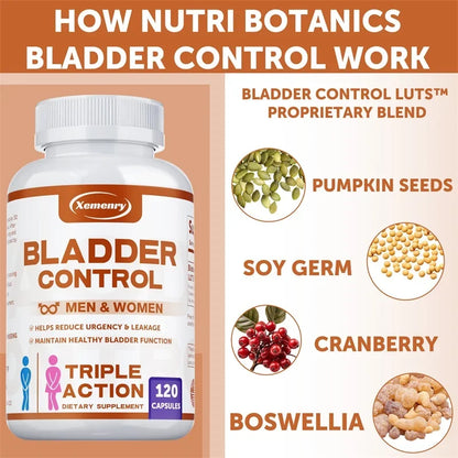 Bladder Control Supplement - Reduce Urinary Frequency and Urgency, Improve Urination Supplement